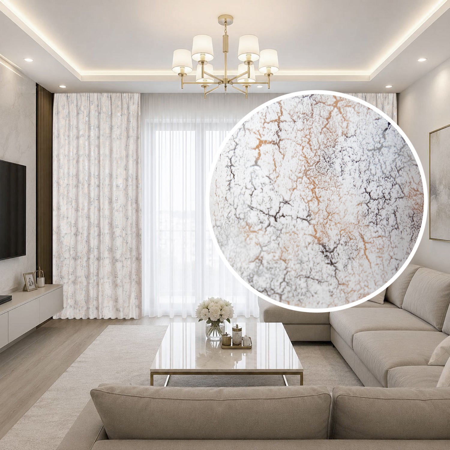 Draperie ETNA Bej Deschis | CasaRossaTextil