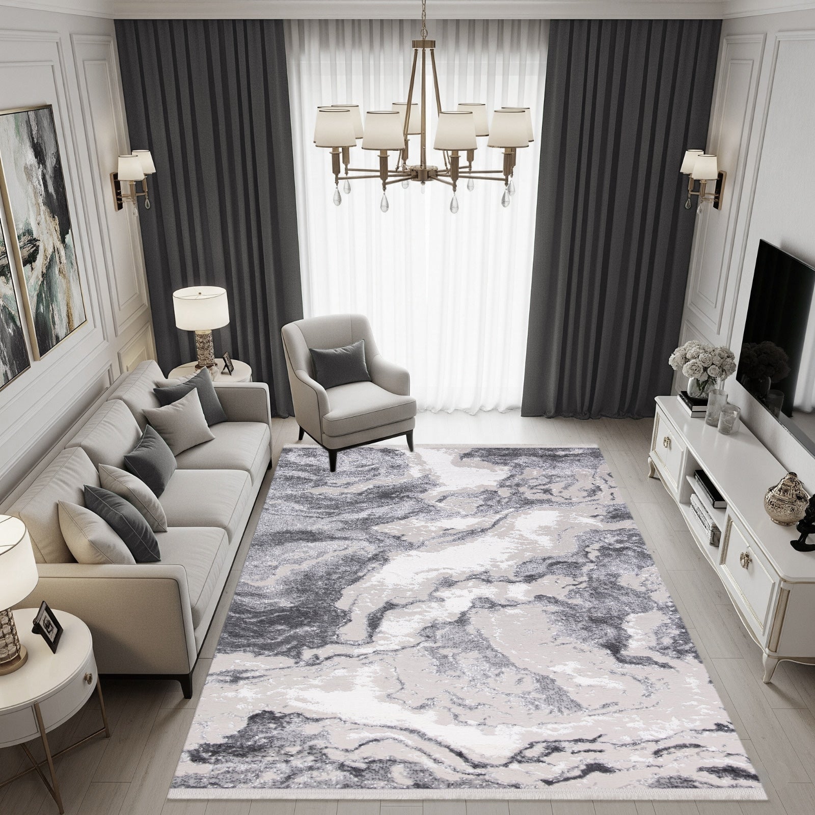 Covor INFINITY Gri | CasaRossaTextil
