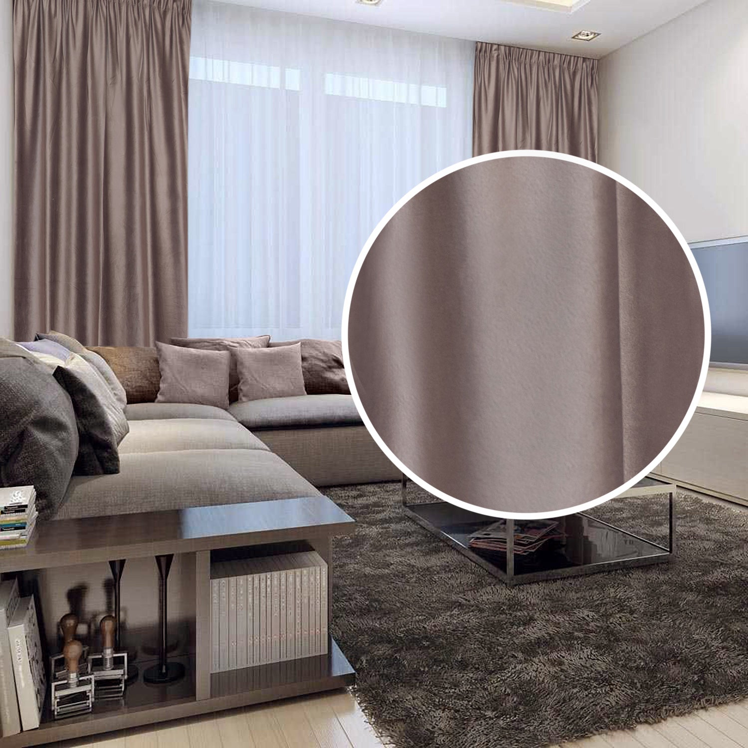 Draperie French Velvet Maro | Set 2 Bucăți | CasaRossaTextil