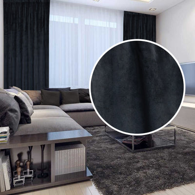 Draperie French Velvet Gri Deschis | Set 2 Bucăți | CasaRossaTextil