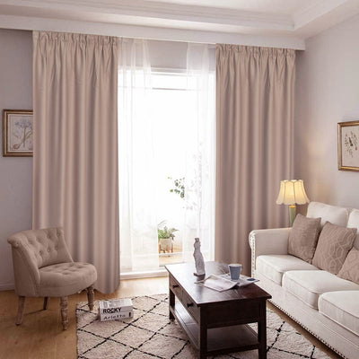 Draperie Blackout Bej Deschis | Set 2 Bucăți | CasaRossaTextil