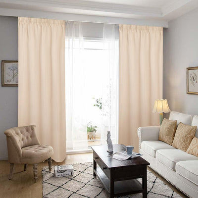 Draperie Blackout Bej Natural | Set 2 Bucăți | CasaRossaTextil