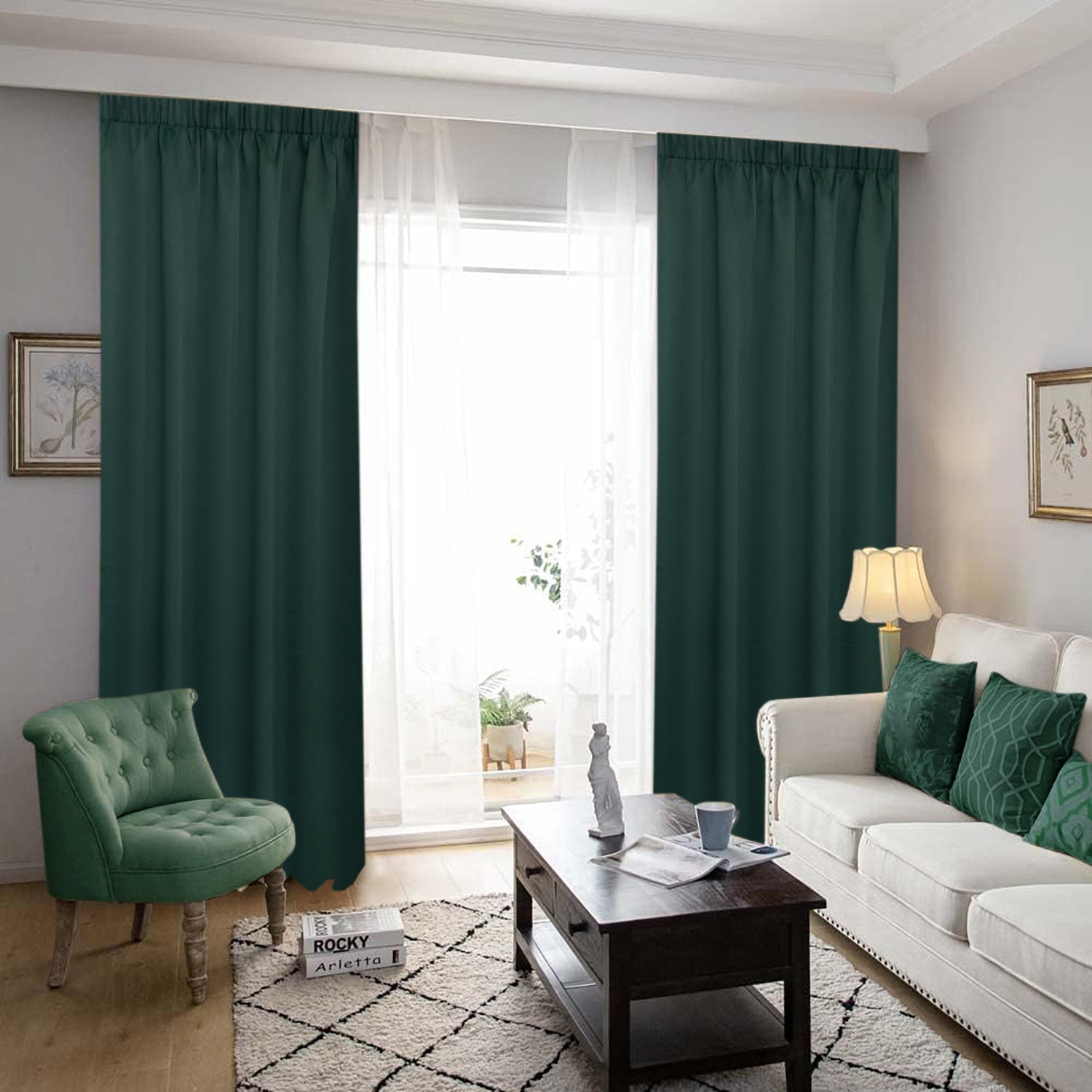 Draperie Blackout Gri Bej | Set 2 Bucăți | CasaRossaTextil