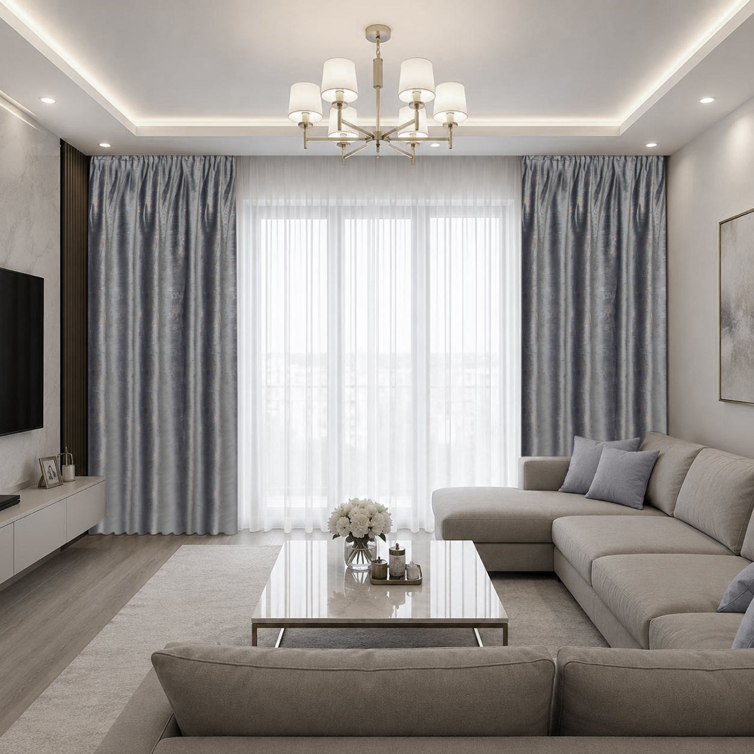 Draperie ETNA Gri Deschis | CasaRossaTextil
