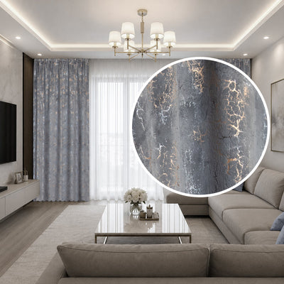 Draperie ETNA Gri Auriu | CasaRossaTextil