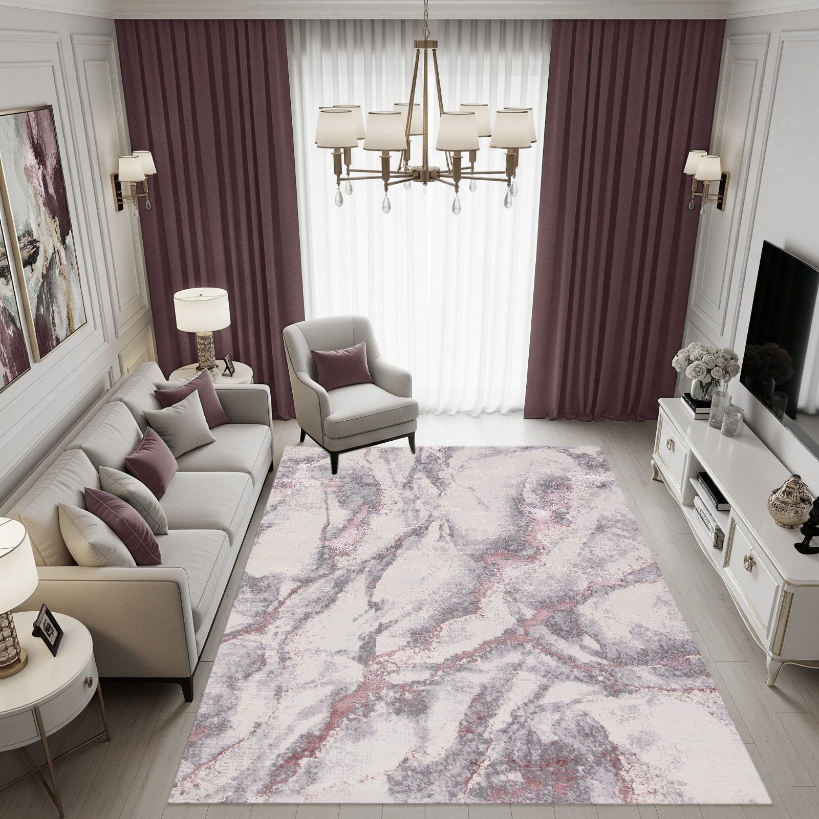 Covor SENA Roz 2 | CasaRossaTextil