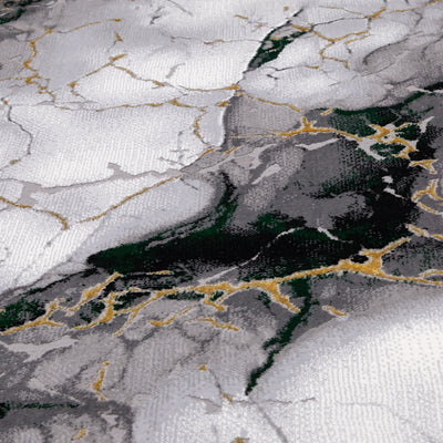 Covor BELLA Gri-Verde | CasaRossaTextil