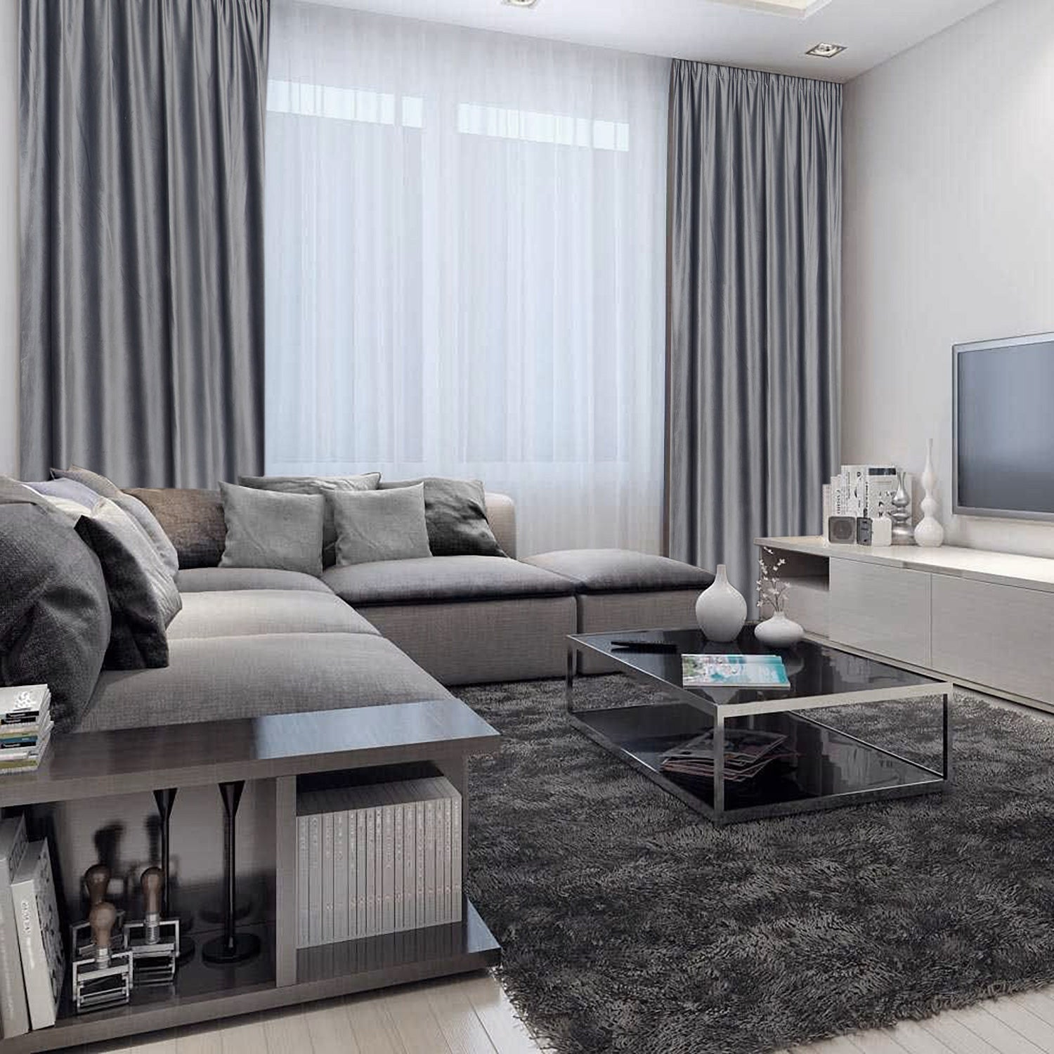 Draperie French Velvet Gri Antracit | CasaRossaTextil