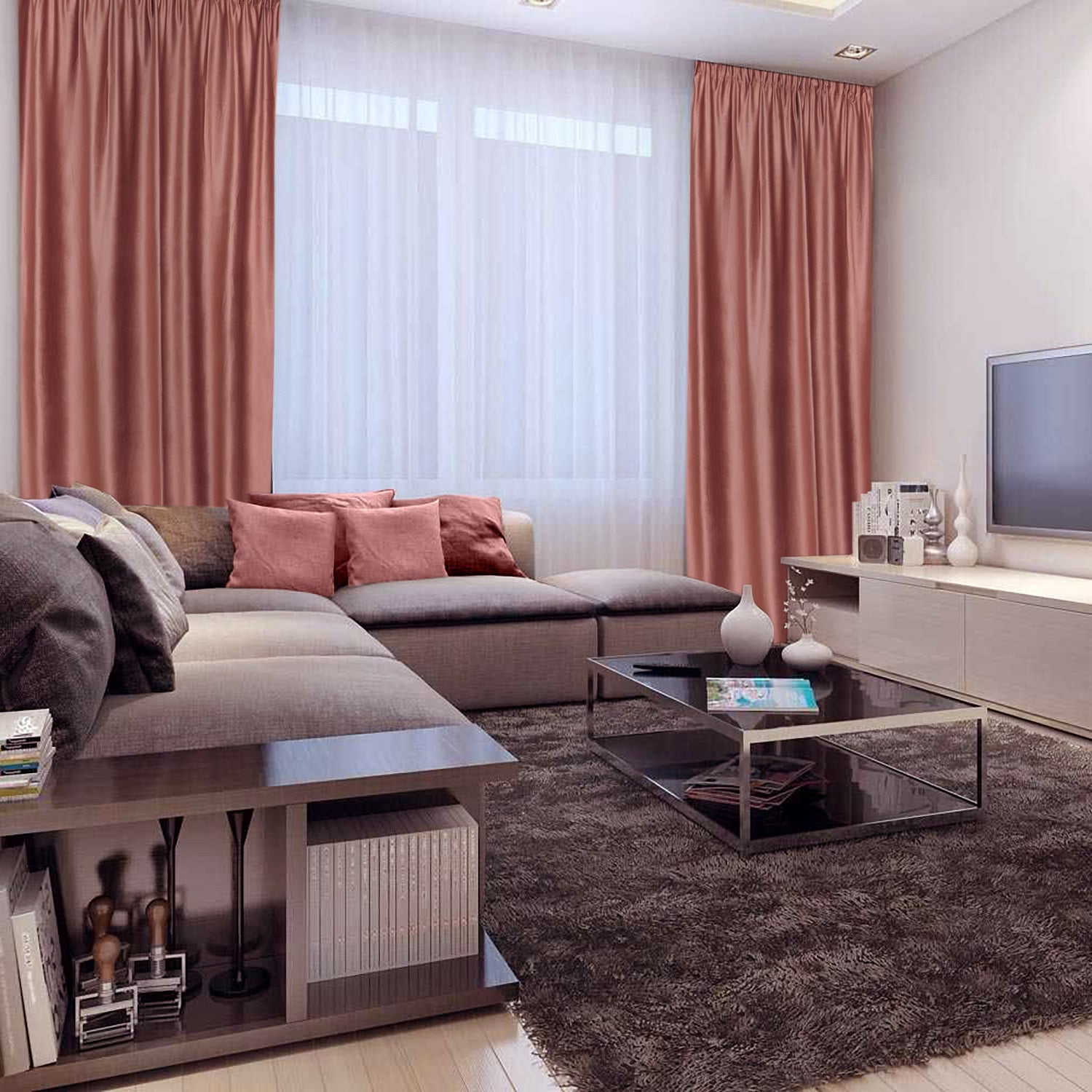 Draperie French Velvet Somon | CasaRossaTextil